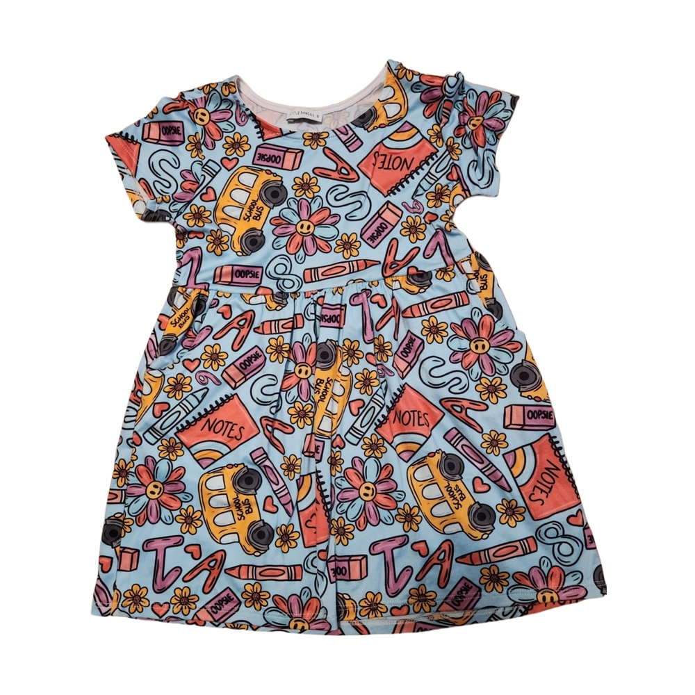 Colorful Graphic Print Dress